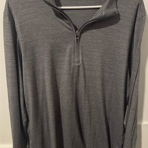 Travis Mathew Charcoal Quarter-Zip Pullover